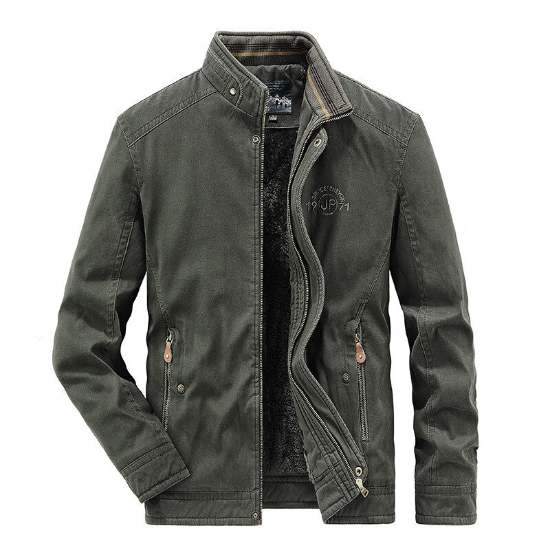 Motorcycle Men Parkas Jacket Camping Thick Heating Work Wear Casual Cotton Coats 24