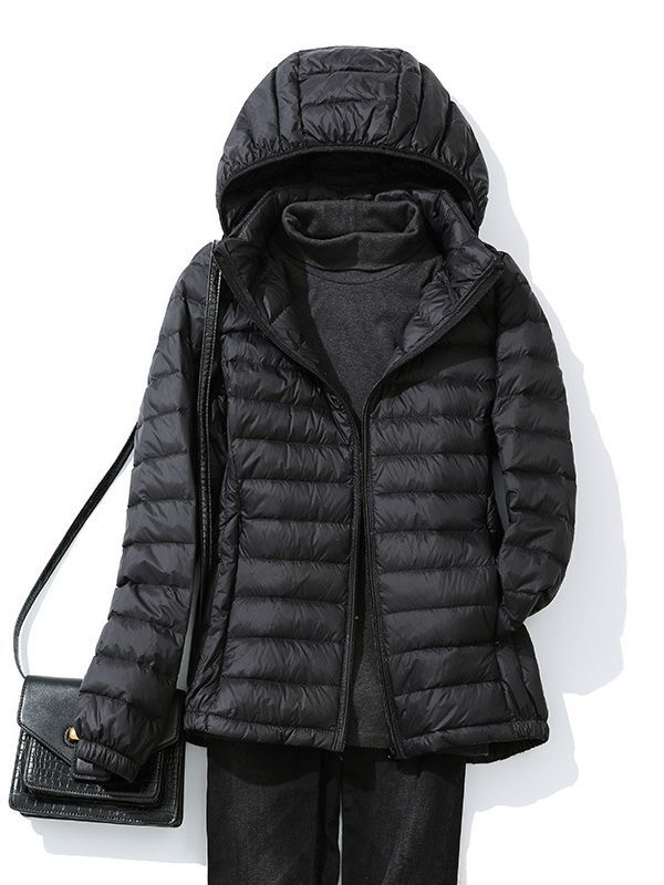 Women Winter Packable Ultralight Down Hooded Jacket Puffer Parka Coats Warm Sz 21