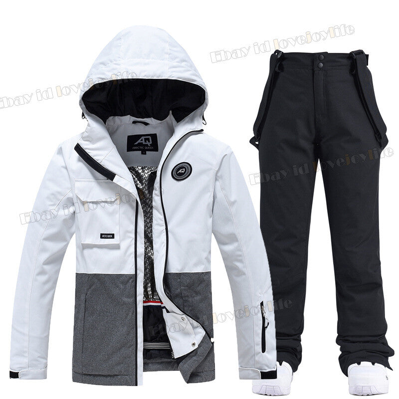 Winter Women's Ski Suits Jacket Waterproof Coat Snow Pants Snowboard Snowsuits 29