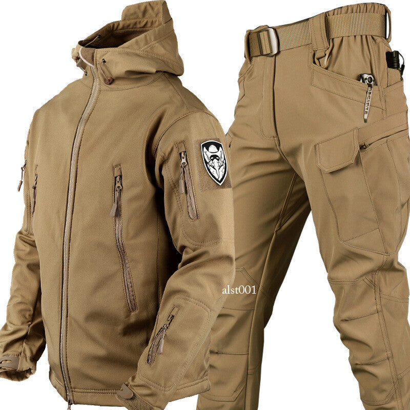 Army Camouflage Combat Uniform 2pc CS Cosplay Suit Coat Pants Set Jacket Trouser 17