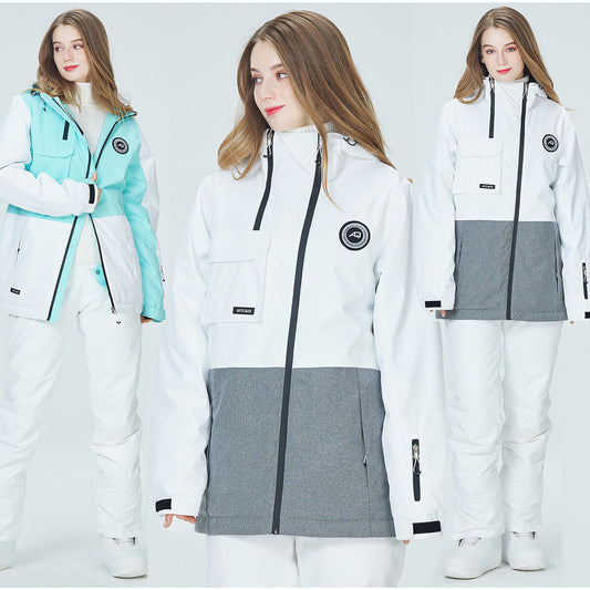 Winter Women's Ski Suits Jacket Waterproof Coat Snow Pants Snowboard Snowsuits 2