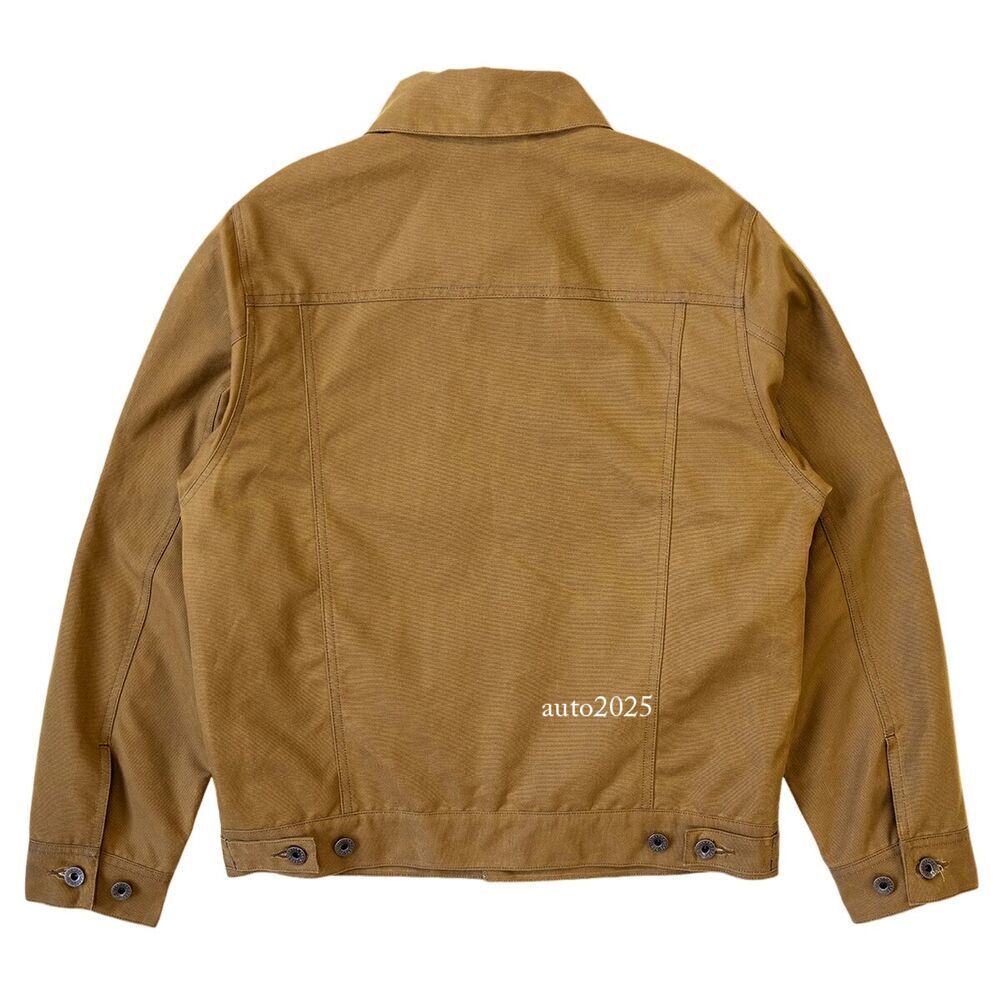 Red Tornado Short Lined Waxed Canvas Cruiser Jacket Rugged Yellowstone Outerwear 5