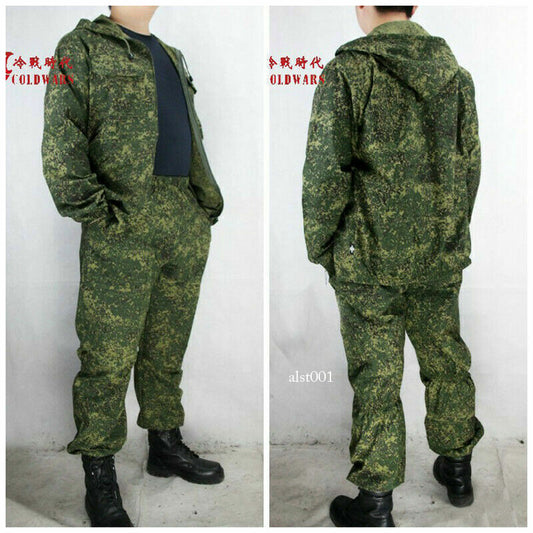 Army Camouflage Combat Uniform 2pc CS Cosplay Suit Coat Pants Set Jacket Trouser 2
