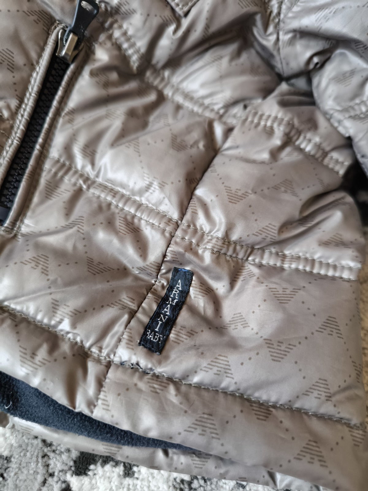 Kids ARMANI BABY Down Jacket + Puffer Pants + Gloves Size 9 Month (68 cm ) 6