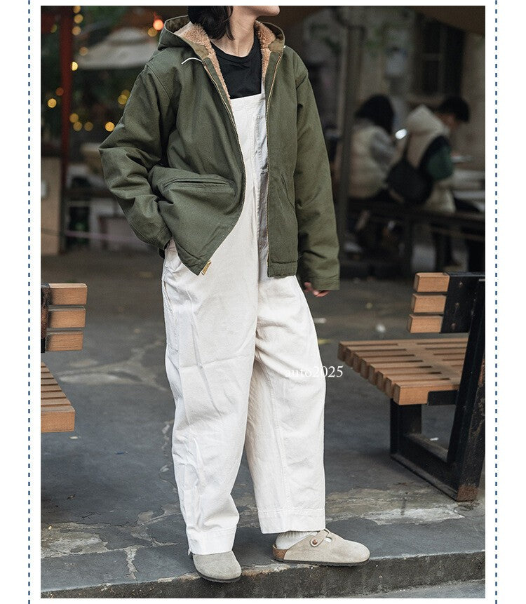 Men's Flight Jacket Outdoor Active Jacket Cold Winter Fleece Hooded Casual Coats 9
