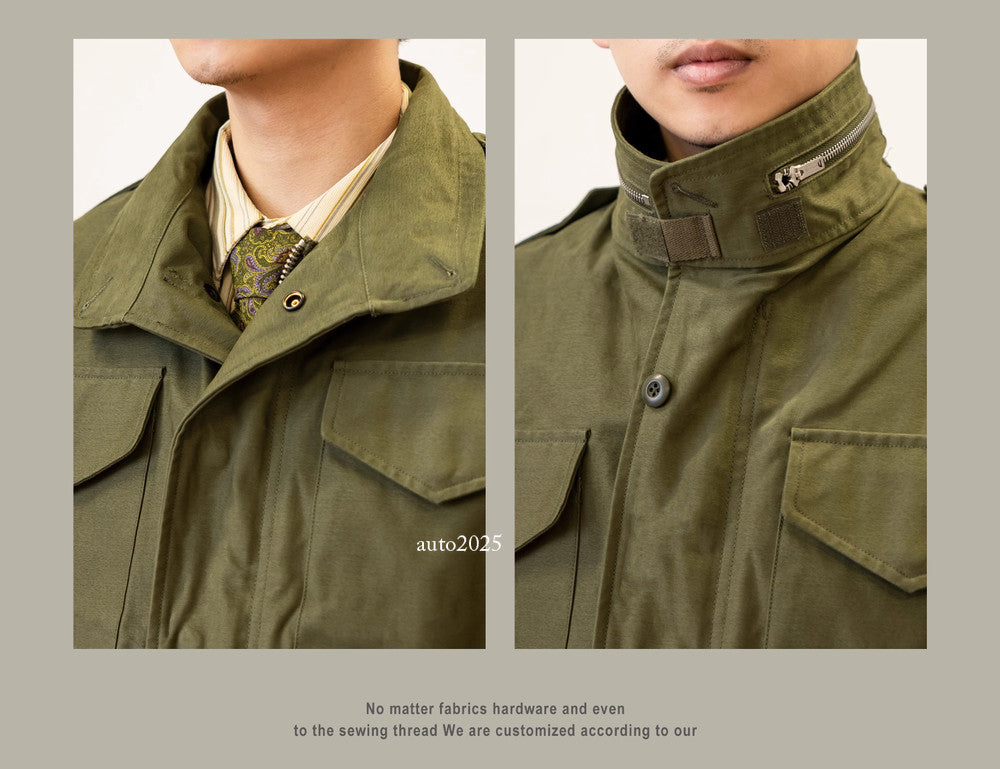 Red Tornado Retro M65 Jacket OG107 US Military Workwear Hooded Coat Windbreaker 9