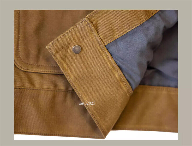 Red Tornado Short Lined Waxed Canvas Cruiser Jacket Rugged Yellowstone Outerwear 21