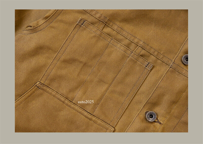 Red Tornado Short Lined Waxed Canvas Cruiser Jacket Rugged Yellowstone Outerwear 17