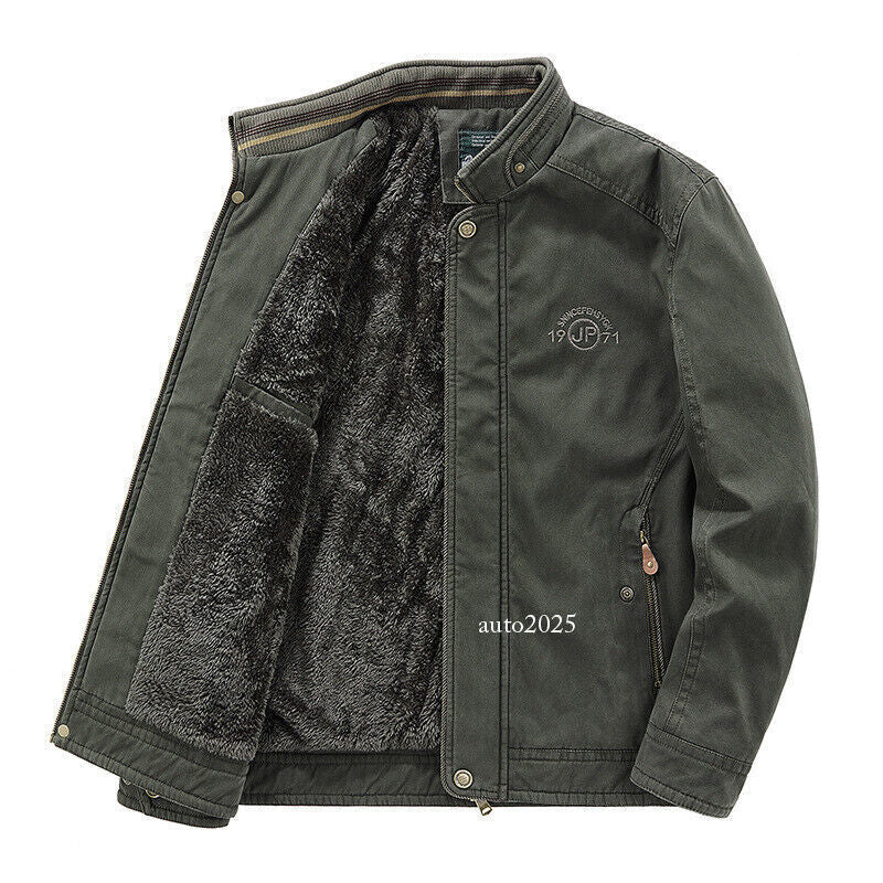 Motorcycle Men Parkas Jacket Camping Thick Heating Work Wear Casual Cotton Coats 9