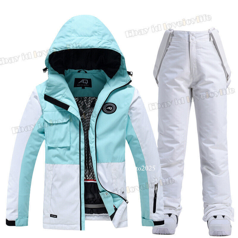 Winter Women's Ski Suits Jacket Waterproof Coat Snow Pants Snowboard Snowsuits 8