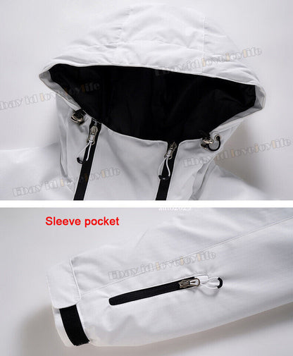 Winter Women's Ski Suits Jacket Waterproof Coat Snow Pants Snowboard Snowsuits 16