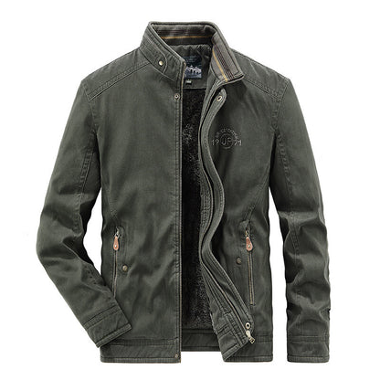 Motorcycle Men Parkas Jacket Camping Thick Heating Work Wear Casual Cotton Coats 24