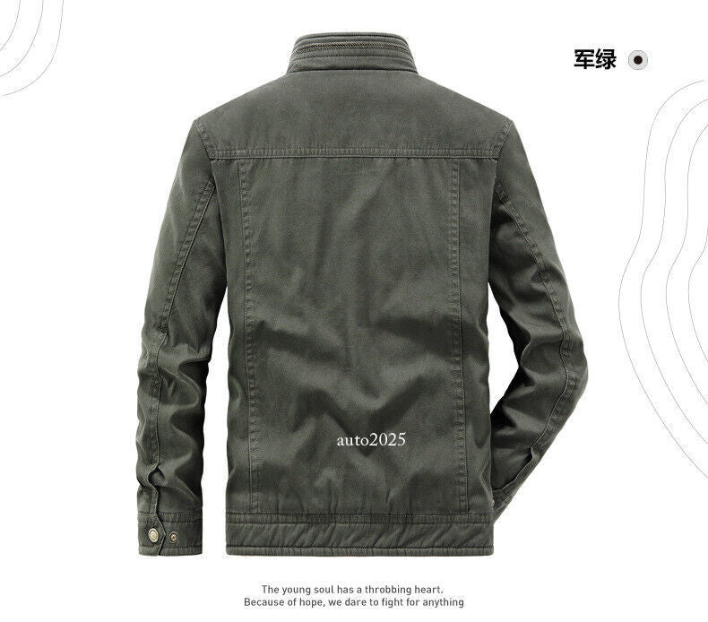 Motorcycle Men Parkas Jacket Camping Thick Heating Work Wear Casual Cotton Coats 13