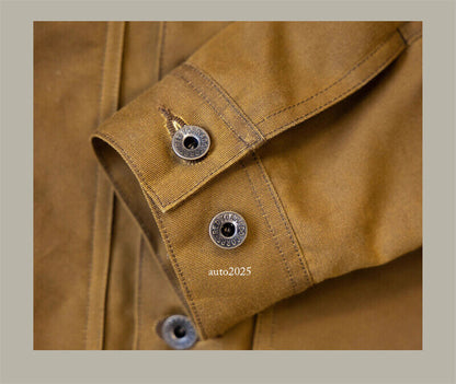 Red Tornado Short Lined Waxed Canvas Cruiser Jacket Rugged Yellowstone Outerwear 19