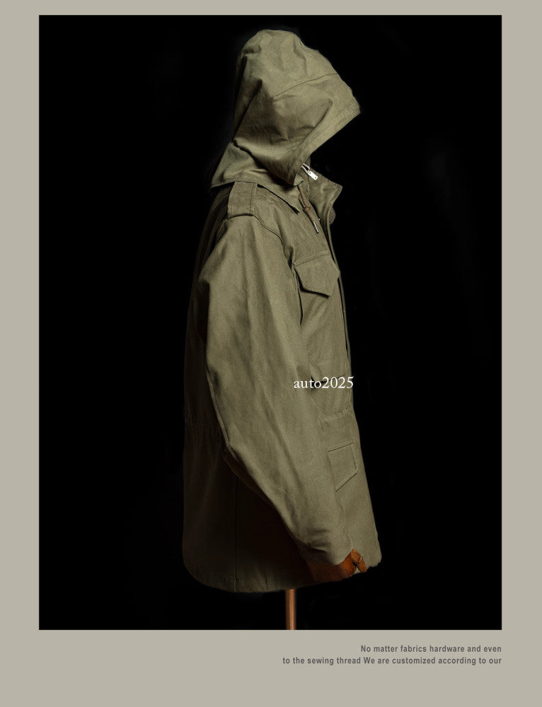 Red Tornado Retro M65 Jacket OG107 US Military Workwear Hooded Coat Windbreaker 7