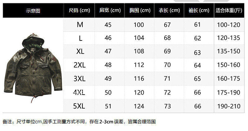 Hooded Hunting Suit Genuine Leather Suit Mens Military Green Goat Leather Jacket 10