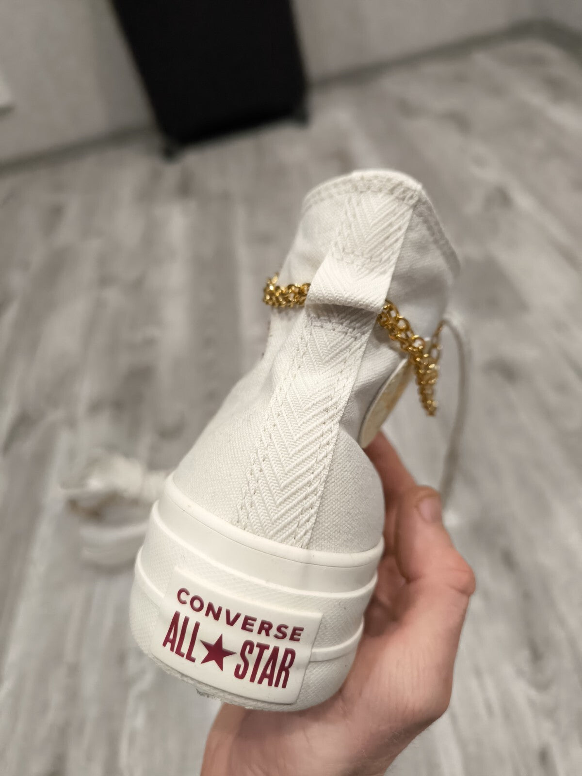 Converse Mid White Sneakers Size 35 UK3 US 5 3