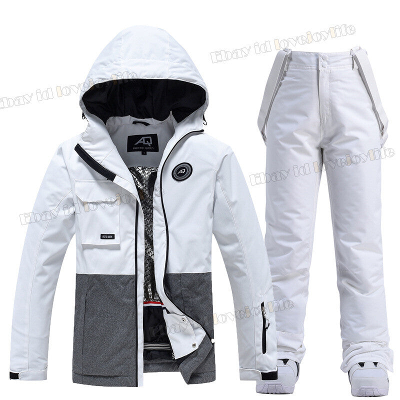 Winter Women's Ski Suits Jacket Waterproof Coat Snow Pants Snowboard Snowsuits 32