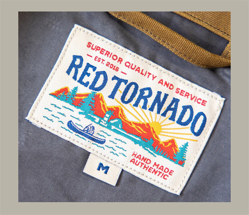 Red Tornado Short Lined Waxed Canvas Cruiser Jacket Rugged Yellowstone Outerwear 13