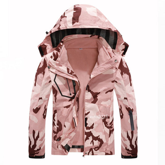 3-in-1 Women's Mountain Ski Snow Waterproof Jacket Warm Fleece Lined Winter Coat 1