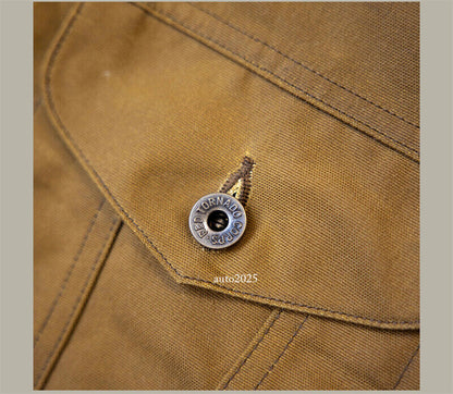 Red Tornado Short Lined Waxed Canvas Cruiser Jacket Rugged Yellowstone Outerwear 16