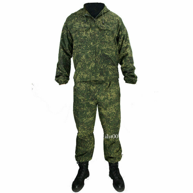 Army Camouflage Combat Uniform 2pc CS Cosplay Suit Coat Pants Set Jacket Trouser 4