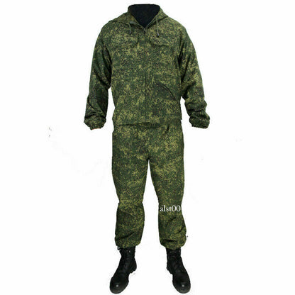 Army Camouflage Combat Uniform 2pc CS Cosplay Suit Coat Pants Set Jacket Trouser 4