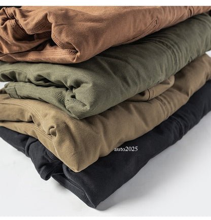 Men's Flight Jacket Outdoor Active Jacket Cold Winter Fleece Hooded Casual Coats 4