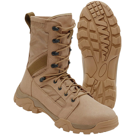 Brandit Defense Boots Military Police Outdoor Shoes Training Mens Army Camel 1