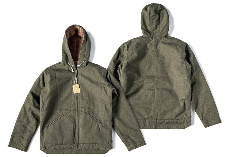 Men's Flight Jacket Outdoor Active Jacket Cold Winter Fleece Hooded Casual Coats 26