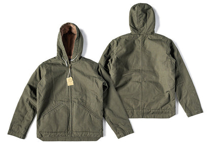 Men's Flight Jacket Outdoor Active Jacket Cold Winter Fleece Hooded Casual Coats 26