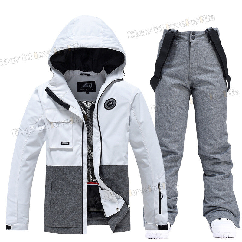 Winter Women's Ski Suits Jacket Waterproof Coat Snow Pants Snowboard Snowsuits 31