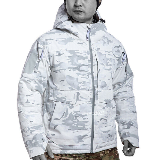 Tactical Winter Ski Coat Men's Snow Camouflage Combat Jacket Warm Coats Parka 1