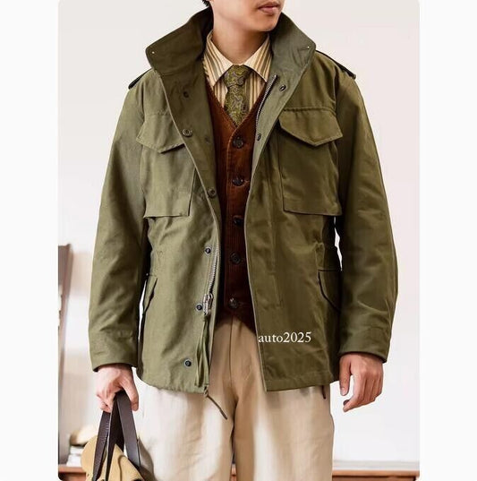 Red Tornado Retro M65 Jacket OG107 US Military Workwear Hooded Coat Windbreaker 1