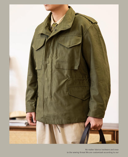 Red Tornado Retro M65 Jacket OG107 US Military Workwear Hooded Coat Windbreaker 3