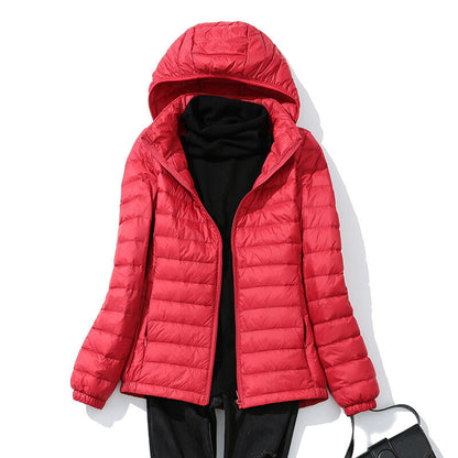 Women Winter Packable Ultralight Down Hooded Jacket Puffer Parka Coats Warm Sz 20
