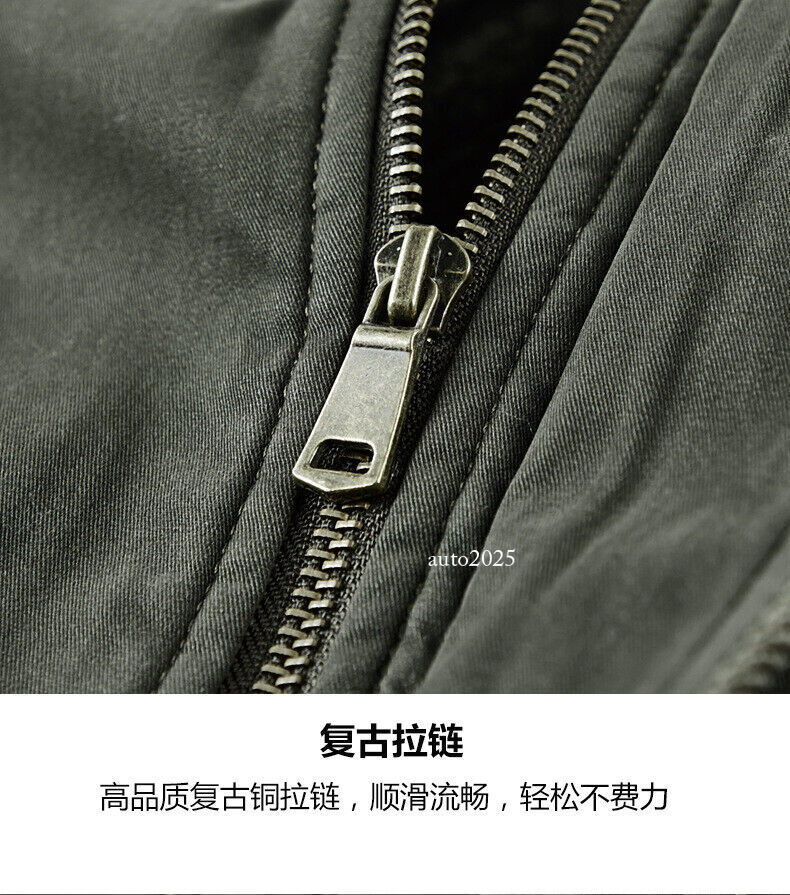 Motorcycle Men Parkas Jacket Camping Thick Heating Work Wear Casual Cotton Coats 18
