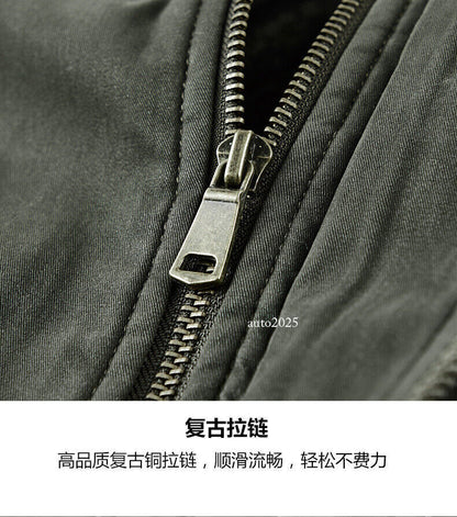 Motorcycle Men Parkas Jacket Camping Thick Heating Work Wear Casual Cotton Coats 18