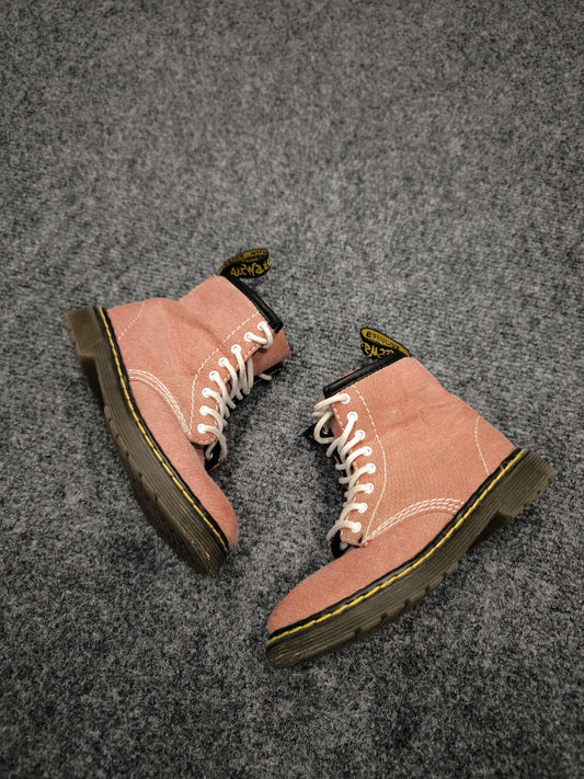 Kid's Dr Martens 1460 Pink Rare Boots Size EU 26 Premium Casual 1