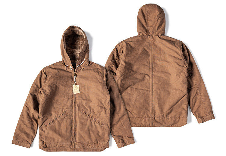 Men's Flight Jacket Outdoor Active Jacket Cold Winter Fleece Hooded Casual Coats 36