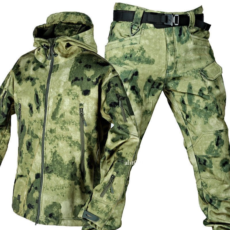 Army Camouflage Combat Uniform 2pc CS Cosplay Suit Coat Pants Set Jacket Trouser 26