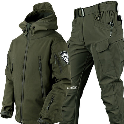 Army Camouflage Combat Uniform 2pc CS Cosplay Suit Coat Pants Set Jacket Trouser 10