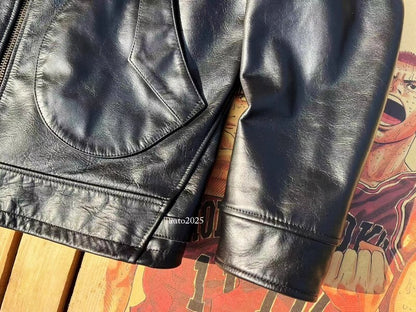 Heavy Teacore Horsehide Classic Short Slim Fit Mendoza Genuine Leather Jacket 9