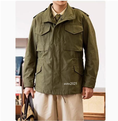 Red Tornado Retro M65 Jacket OG107 US Military Workwear Hooded Coat Windbreaker 2