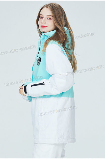 Winter Women's Ski Suits Jacket Waterproof Coat Snow Pants Snowboard Snowsuits 7
