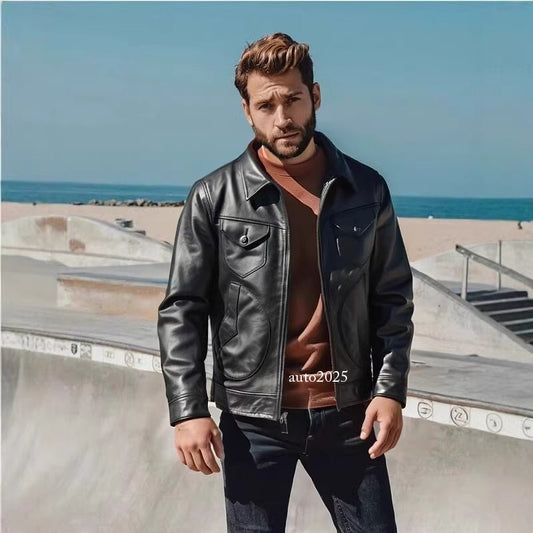 Heavy Teacore Horsehide Classic Short Slim Fit Mendoza Genuine Leather Jacket 2