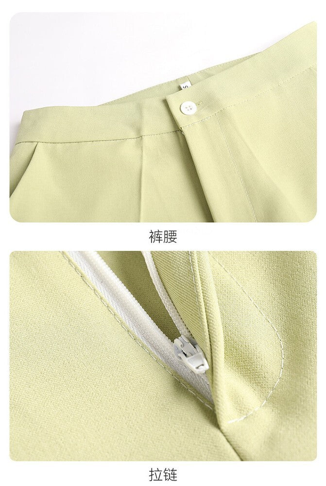 Womens Suits Jacket Pants 3/4 Sleeve Blazer One Button Business Thin Coat Ladies 22
