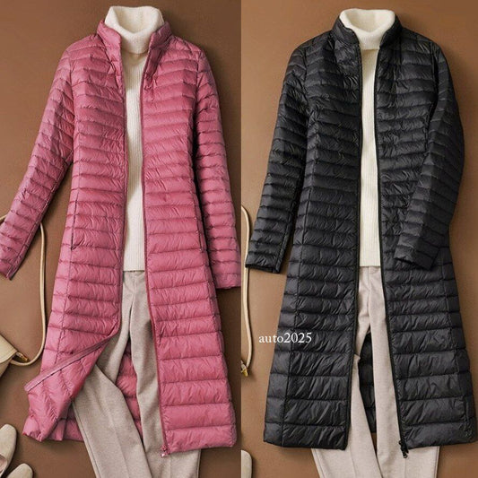 Winter Women Down Packable Ultralight Long Jacket Puffer Parka Coats Size USA 1