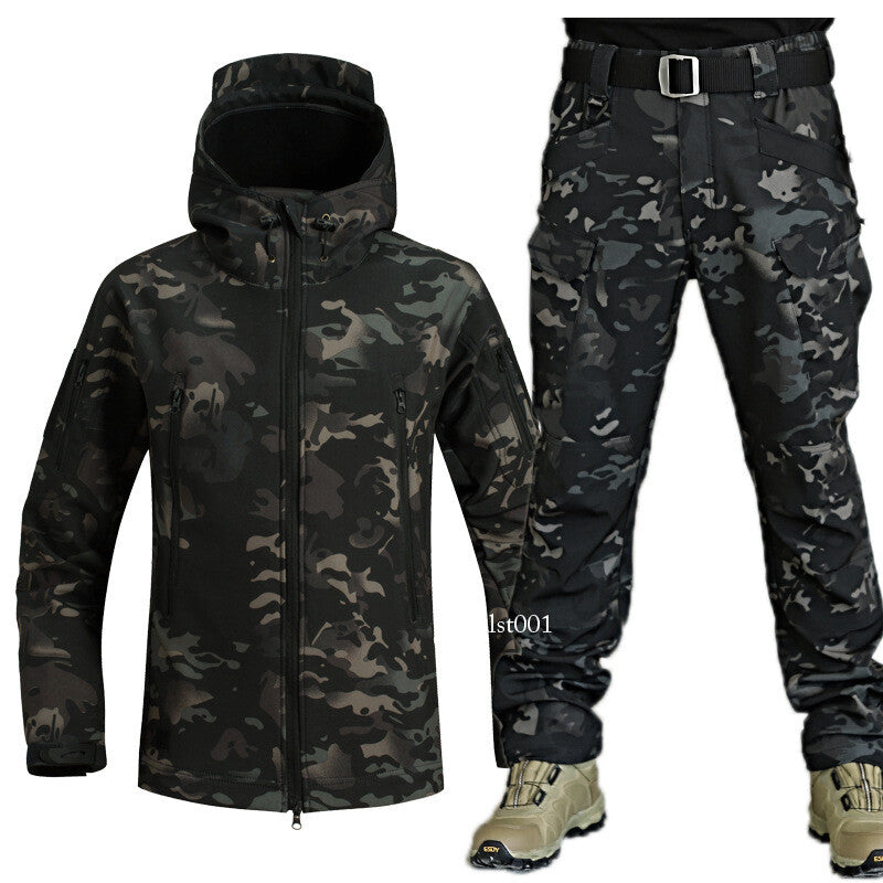 Army Camouflage Combat Uniform 2pc CS Cosplay Suit Coat Pants Set Jacket Trouser 28