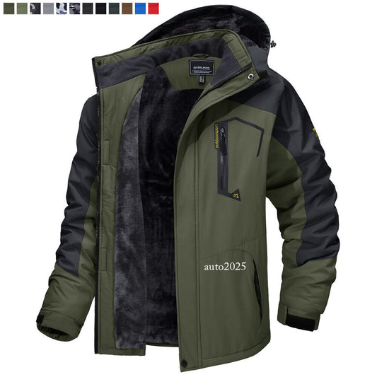 Men's Waterproof Winter Jacket Warm Winter Coat Outdoor Ski Snow Hooded Jackets 1